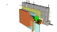 01.030.0602 Window Head Anchored Brick Veneer, CMU Backing