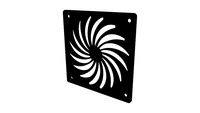 MNPCTECH 120mm 'Turbo' Billet Fan Grill (Black Anodized)
