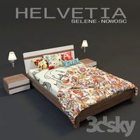 Bed Helvetia (series Selene)