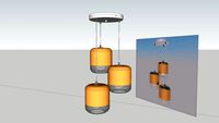 Hanglamp koper chroom