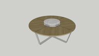 Round conference table