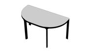 IKEA BEKANT half-round table