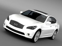 Infiniti Q 70 Hybrid Y51 2014 3D Model