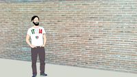 OLD BRICK WALL FACE VIEW WITH FULL REINFORCED CONCRETE SLITS TEXTURE SEAMLESS