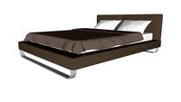 Chelsea Queen Bed in Castle Gray Eco Leather by Modloft