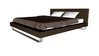 Chelsea Cal King Bed in Castle Gray Eco Leather by Modloft
