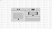 CONJUNTO DE FORNOS HORIZONTAL BERTAZZONI - PROFS30XT + PROSO30X + PROWD30XT
