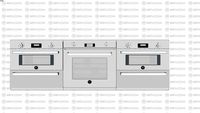 CONJUNTO HORIZONTAL DE FORNOS BERTAZZONI - PROSO30X + PROWD30XT + PROFS30XT + PROCS30X + PROWD30XT