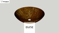 DUNE_Lavabo Redondo Dorado 42x42x14cm