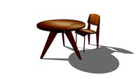 Round Dining Table & design chair