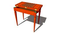 Biedermeier Period Folding Game Table