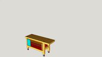 Workbench with drawer staorage