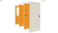 Lot 4 portes en bois