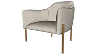 Tiemann Lounge Chair in Birch Fabric by Modloft