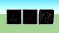 Matrixborden LED (Maatregel:Kruis, pijl , einde elektronisch signaleringsbord )