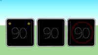 Matrixborden LED (Maatregel: 90KM/h)