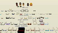 spectacles or glasses props