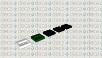 Cuba 43x43 L.737 KALE GREEN EBANO FOSCO BRANCO MARROM FOSCO NAVY BLUE