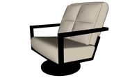 Clarkson Lounge Chair in Opala Leather and Black Oak by Modloft