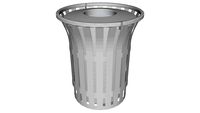Rendezvous 55 Gallon Trash Receptacle, Convex Top