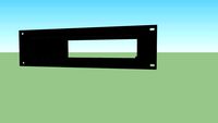 Rack mount kit for Scientific Atlanta cable set-up box DVR