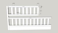 Full Size Bunk Bed Rails