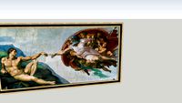 La creazione di Adamo - Michelangelo Buonarotti -REAL SIZE