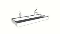 lavabo 2 places avec 2 robinets differents
