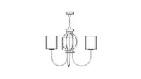 Briliantlighting sacha 3 light pendant
