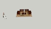 Wood Chair Set