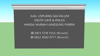 Harga Lisplang Baja Ringan / Galvalum Langsung Pabrik​ 0813 5710 7555 (Rinanti)