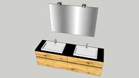Meuble salle de bain double vasque