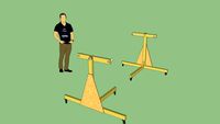 Kitfox Airplane Rotating Wing Stands