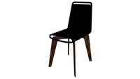 Laced Dining Chair in Dark Gray Cord and Weathered Eucalyptus by Modloft