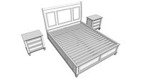 кровать с тумбами Беюш bed with nightstands