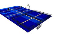 SEPCOURT 28 X 16 METER 3 COURTS BASKETBALL SOCCER VOLLEYBAL TENNIS HOCKEY FLOORBALL BADMINTON