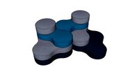 TAPA ROUND Pouffes config 7 - N4-I+N4-II