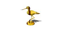 AUTUMN LEAVES : Golden Bird Statue / Oiseau Doré Statue