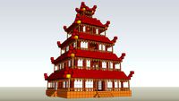 Temple chino en minecraft