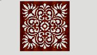 QD14007 - Quadro Árabe Corten 53x53