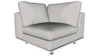 Perry Modular Corner Chair in Moonbeam Fabric by Modloft
