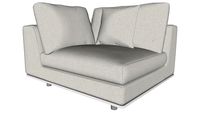 Perry Modular Arm Chair Left in Moonbeam Fabric by Modloft