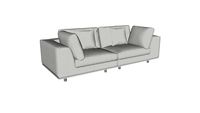 Perry Two Seat Sofa in Moonbeam Fabric by Modloft