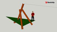 Zipline base tripod