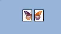 Butterfly Print Set Downloadable Art Set of 2