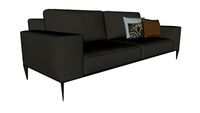 Elizabeth Sofa in Warm Gray Leather by Modloft