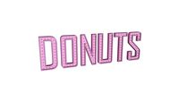 DONUTS letters with mini light bulbs