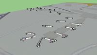 CLE Concourse A/B jetways