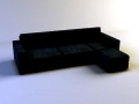 Sofa by the Italian producer Lester BODEMA 3D Model