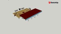 Graderia y Cancha de Baloncesto